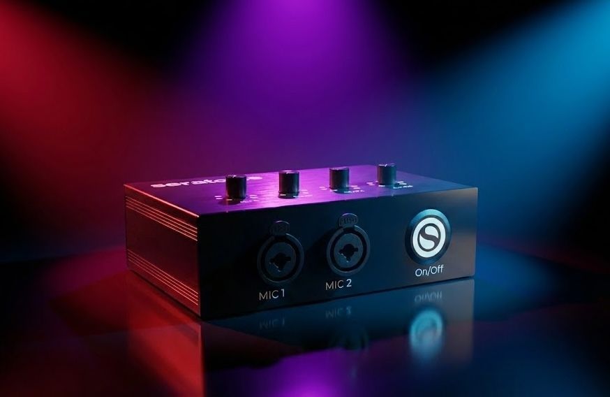 Seratone Karaoke device with dual mic inputs