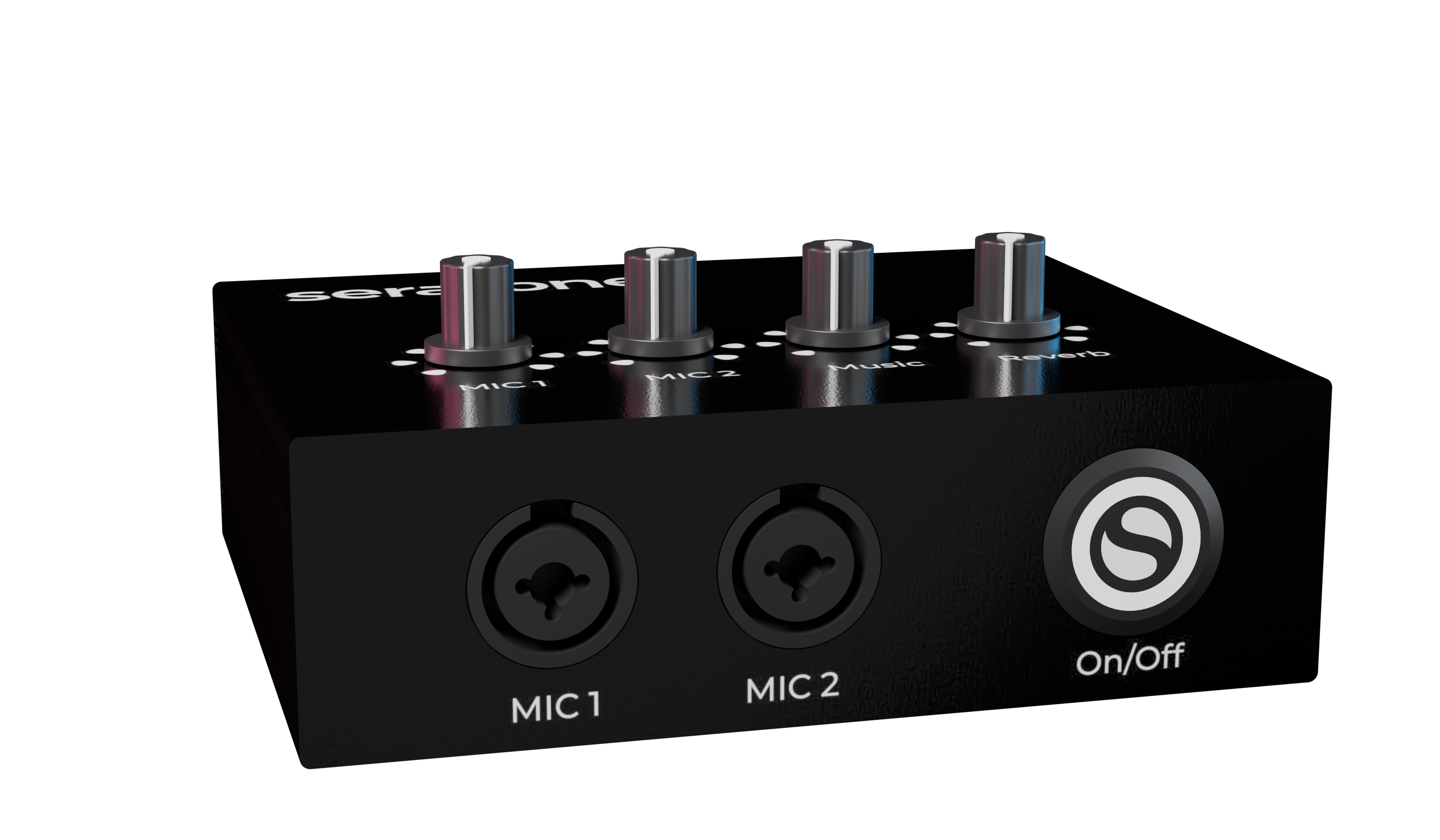 Front view of the Seratone karaoke audio processor
